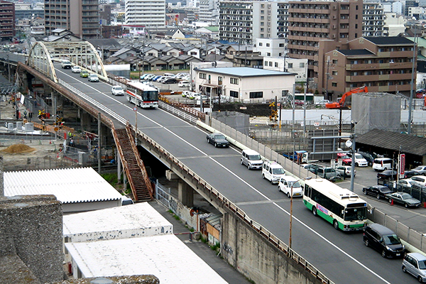 交通連携推進街路事業（連続立体交差補助）大森跨線橋撤去工事